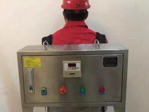 Mobile cleaning system for boiler