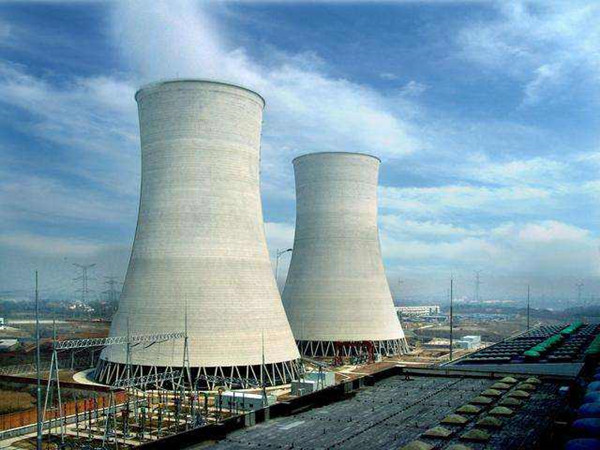 natural draft cooling tower in power plant