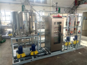 chemical dosing skid in power plant