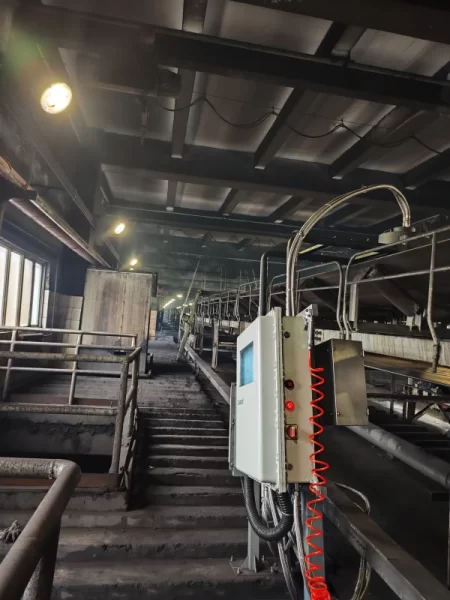 coal quality analysis above conveyor